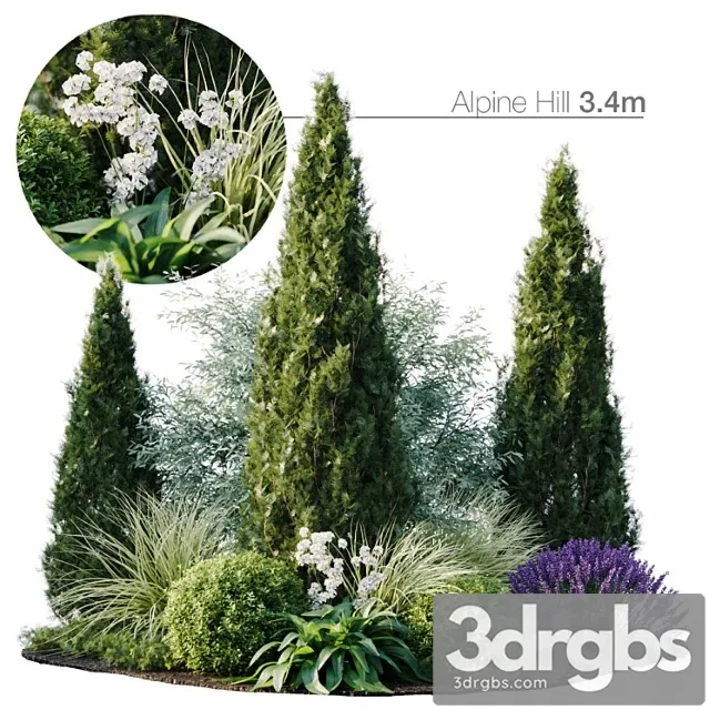 Alpine Hill 3m 3D Model Download