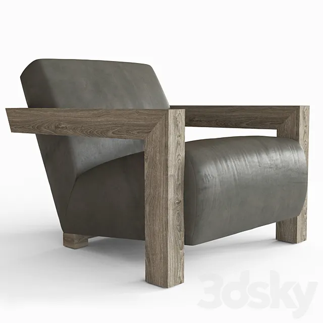 ALTA LEATHER CHAIR 3D Model