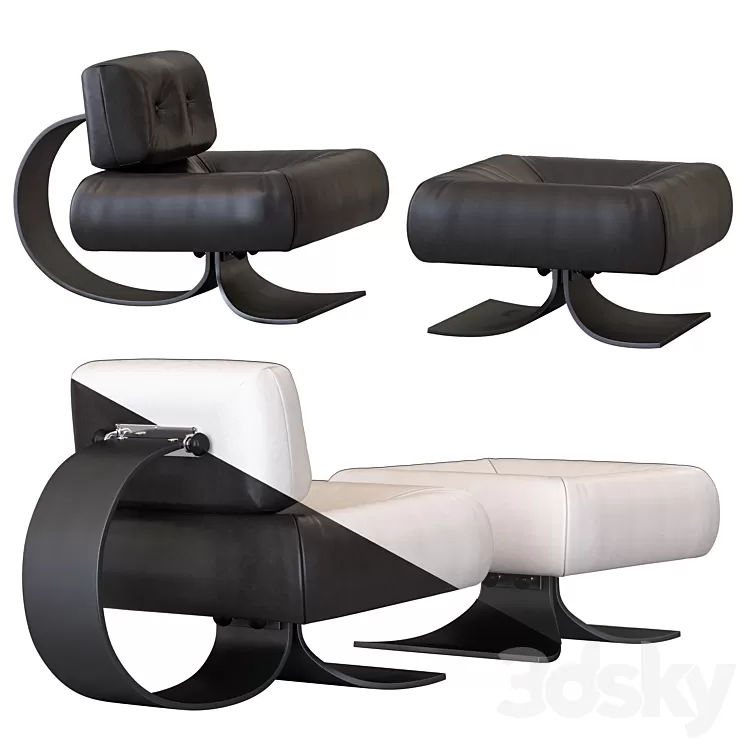 Alta lounge chair 3D Model Alta lounge chair 3D Model