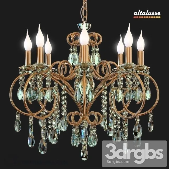 Altalusse Amber Crystal Chandelier 2 3D Model Download Altalusse Amber Crystal Chandelier 2 3D Model Download
