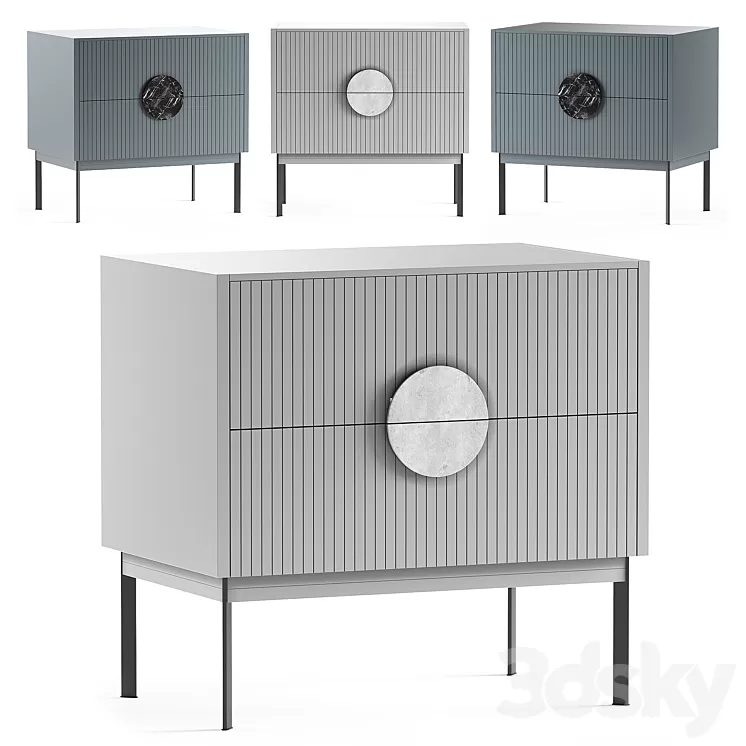 ALTO bedside table 3D Model Free Download