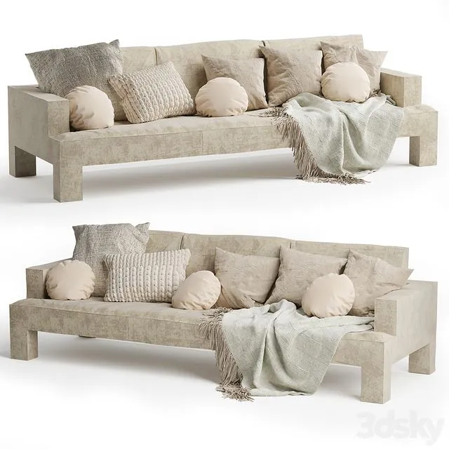 Alto Piano 3 Seater Sofa 3D Model Alto Piano 3 Seater Sofa 3D Model