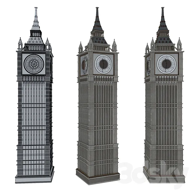 Altobel Antonio big ben 3D Model Altobel Antonio big ben 3D Model