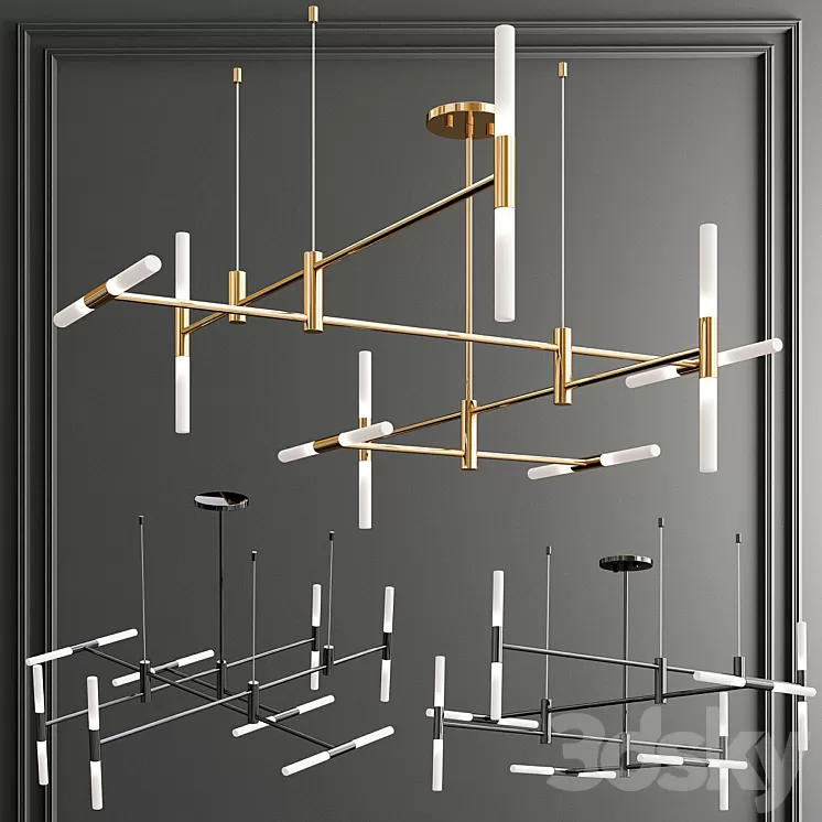 Altona Minimalist Chandelier 3D Model