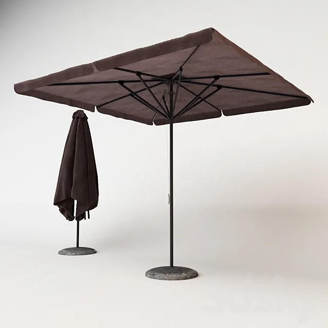 Aluminium patio umbrella GIDUS MADI T _ Umbrella GIDUS MADI T 3DModel
