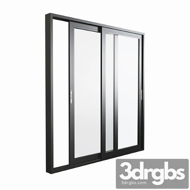 Aluminium sliding door & window 3D Model Download