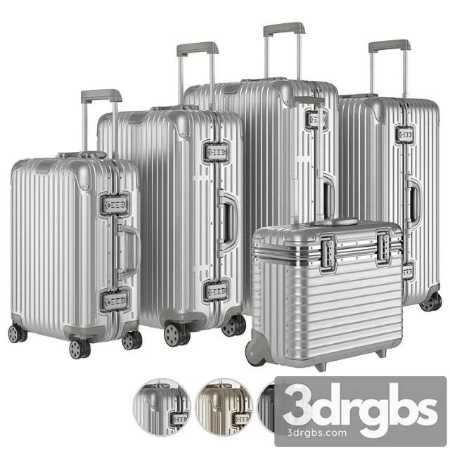 Aluminium Suitcase Rimowa Collection 3D Model Download
