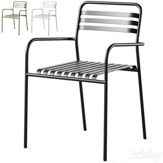 Aluminum garden armchair MANNI by LA REDOUTE 3D Model Aluminum garden armchair MANNI by LA REDOUTE 3D Model