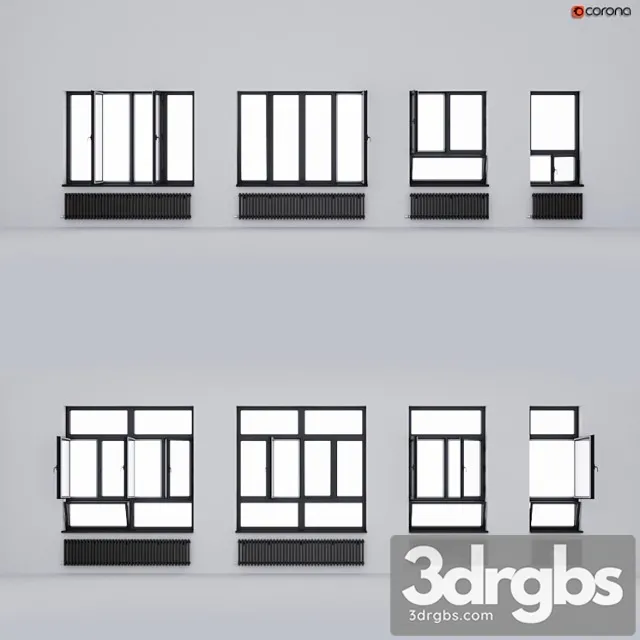 Aluminum windows alumil_1 3D Model Download