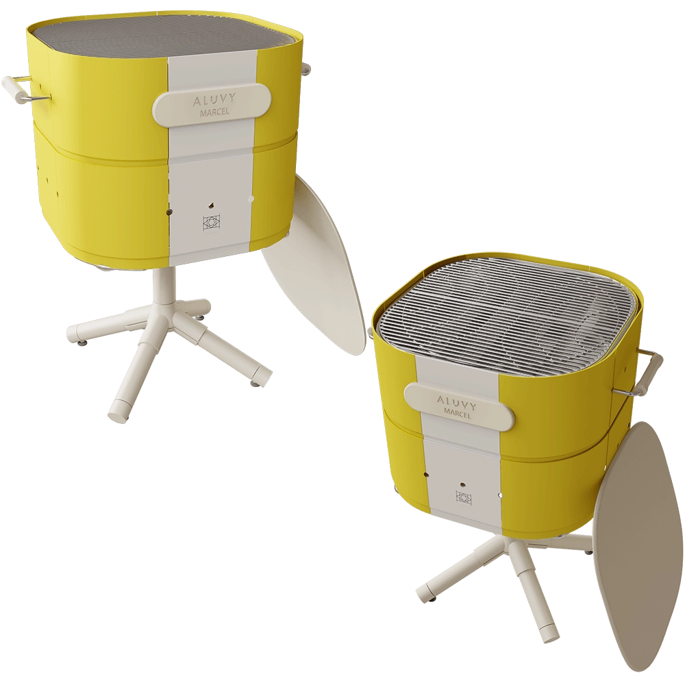 Aluvy – Barbequer Marcel 3D Model Aluvy – Barbequer Marcel 3D Model