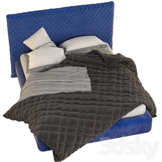 ALVA-QUILTED BED 3DModel