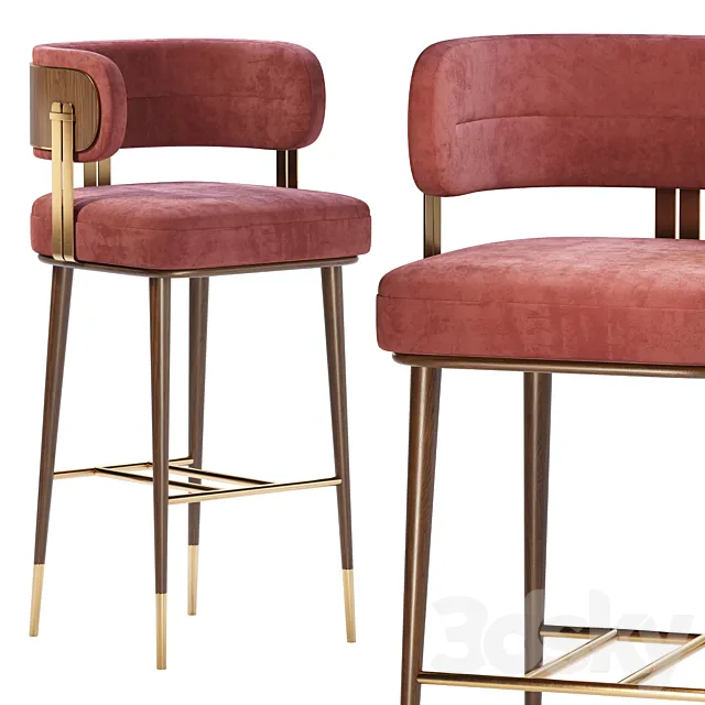 AlvaMusa – Cricket bar chair 3D Model AlvaMusa – Cricket bar chair 3D Model