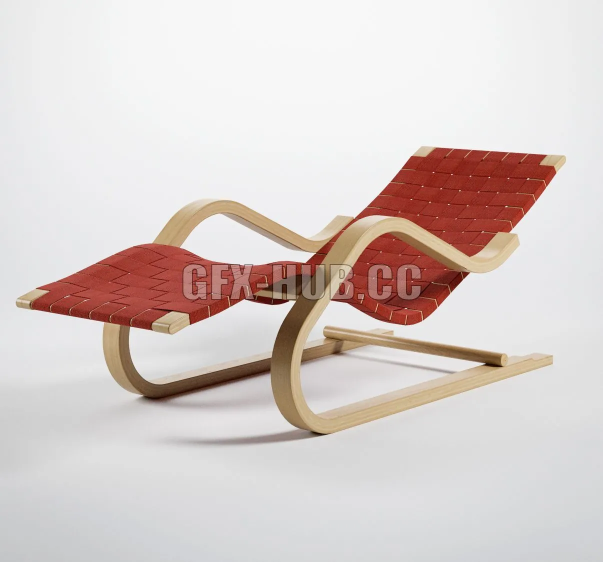 Alvar Aalto Lounge Chair 43 3D Model