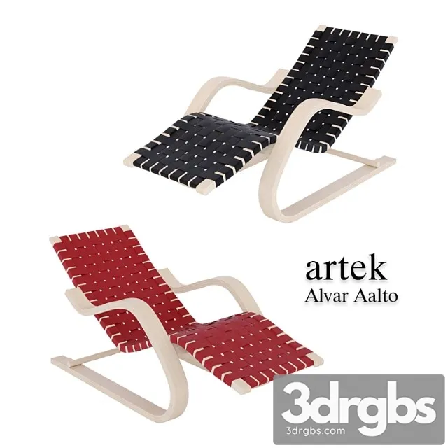 Alvar Aalto Lounge Chair 43 3D Model Download