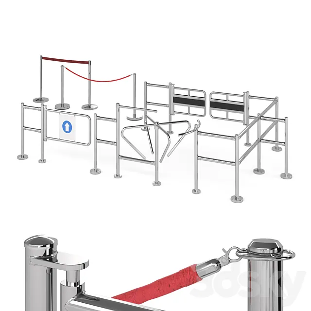 Alvarado Crowd Control 3D Model