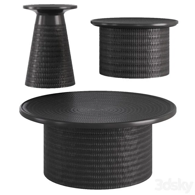 Am.pm Oreus table set 3D Model Am.pm Oreus table set 3D Model