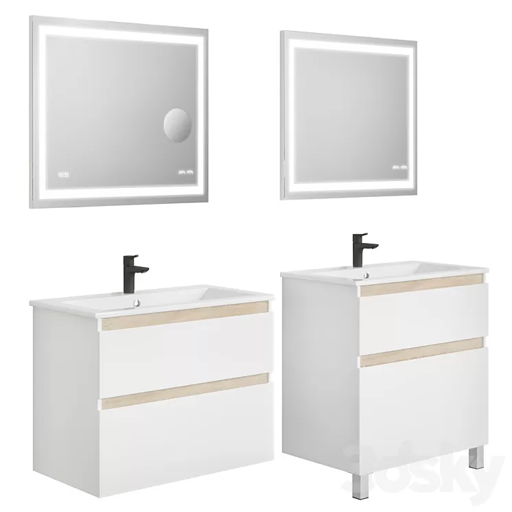 Am.Pm X-Joy 80 + Pencil case wall / floor 3D Model Am.Pm X-Joy 80 + Pencil case wall / floor 3D Model