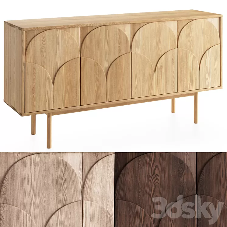 Amalfi Sideboard Ercol 3D Model Amalfi Sideboard Ercol 3D Model
