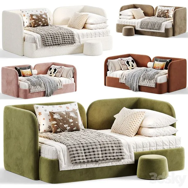 Amalia 90 Kids Bed By divan 3D Model