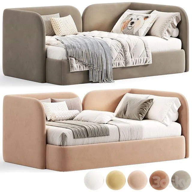 Amaliya Kids Bed by Divan 3D Model