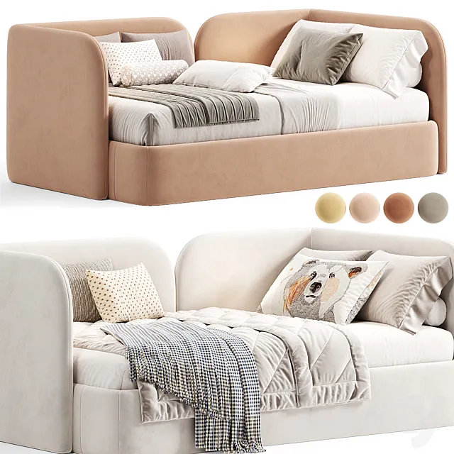 Amaliya Kids Bed by Divan 3D Model