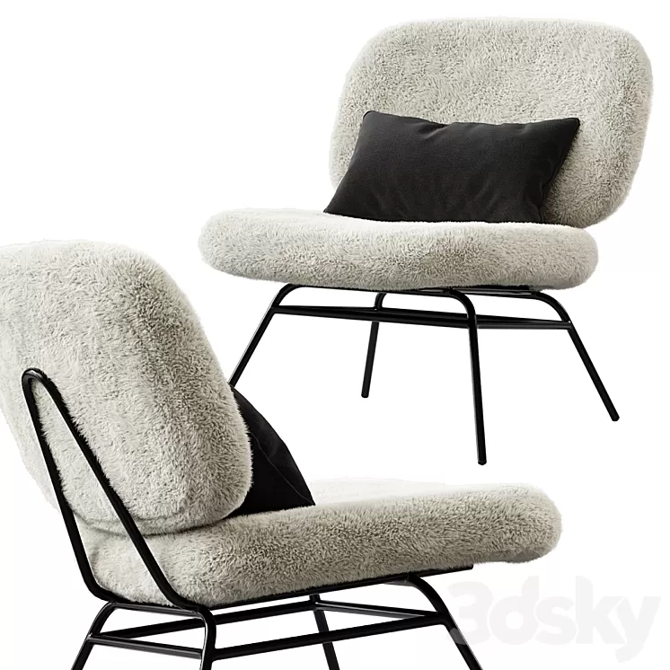 Amanda accent chair 3D Model Amanda accent chair 3D Model