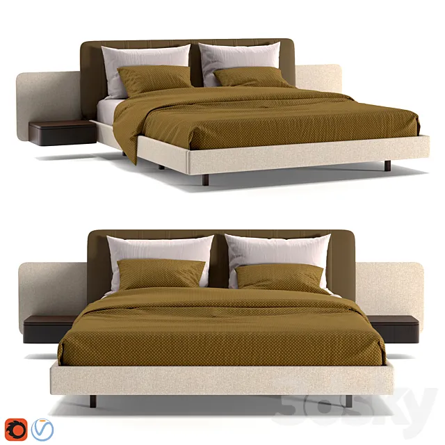 Amanda bed 3DModel Amanda bed 3DModel