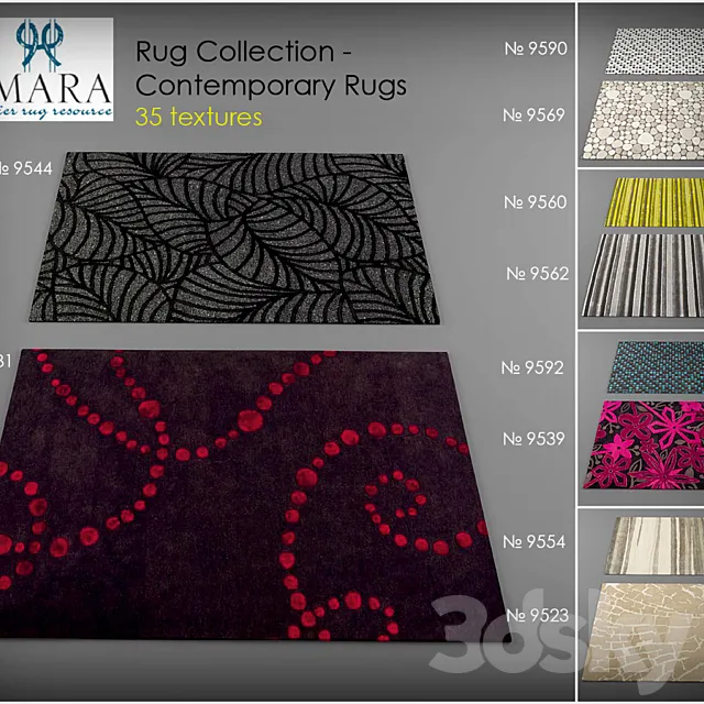 Amara Rug. Collection – Contemporary Rugs 3DModel Amara Rug. Collection – Contemporary Rugs 3DModel