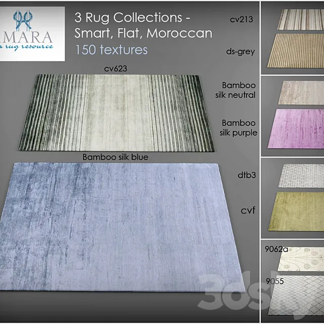 Amara Rug Collections. Smart-Flat. Moroccan 3DModel Amara Rug Collections. Smart-Flat. Moroccan 3DModel