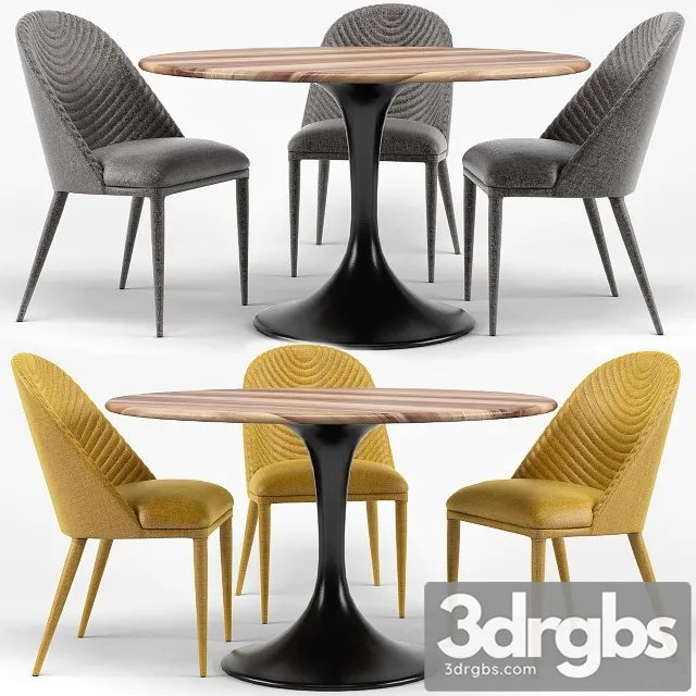 Amarelo Chair Thor Dining Table 3D Model Download Amarelo Chair Thor Dining Table 3D Model Download