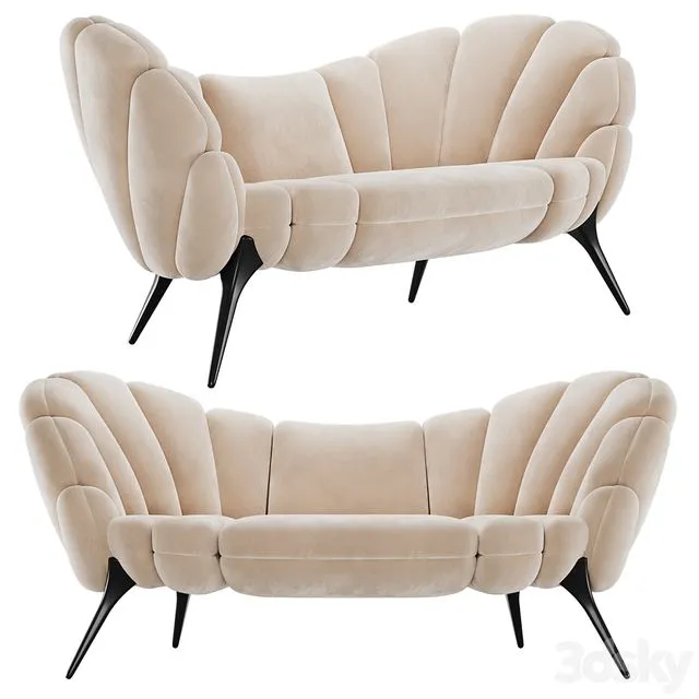 Amasunzu Sofa By Alma Be Luce 3D Model