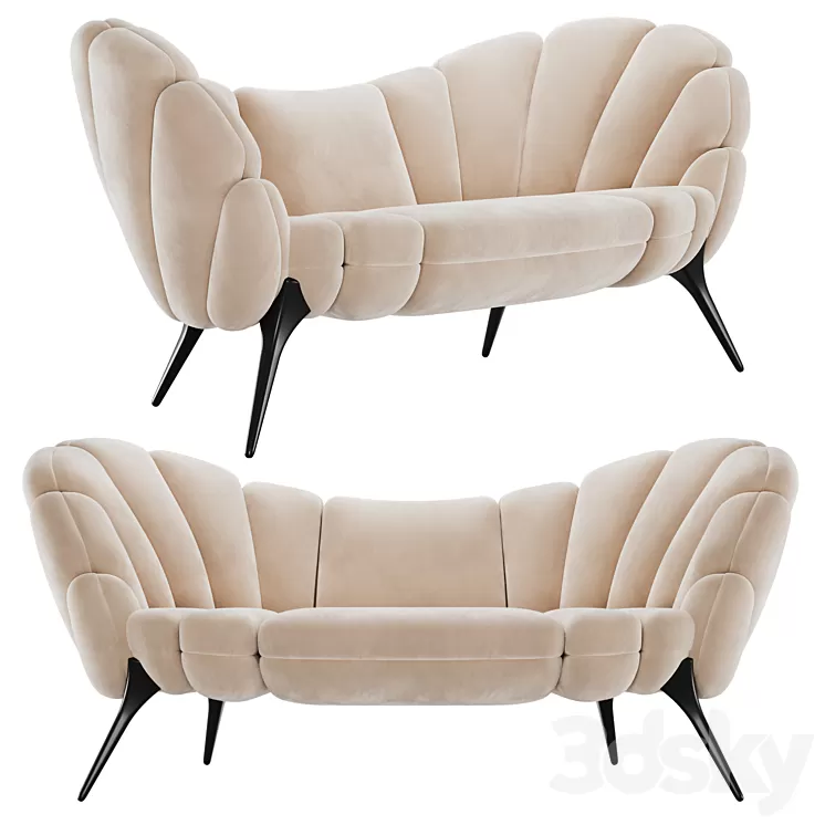 Amasunzu Sofa by Alma de Luce 3D Model
