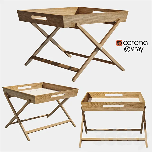 Amaze folding side table 3DModel