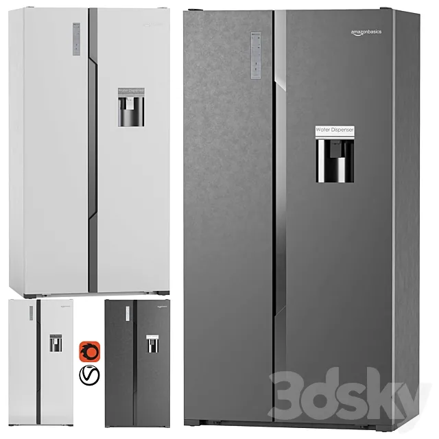 AmazonBasics 564 L Sideby Side Door 3DModel AmazonBasics 564 L Sideby Side Door 3DModel