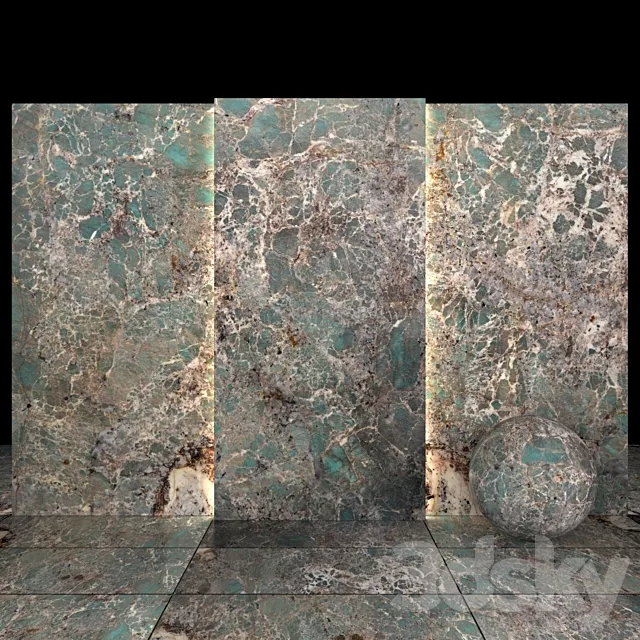 Amazonite Granite 3D Model