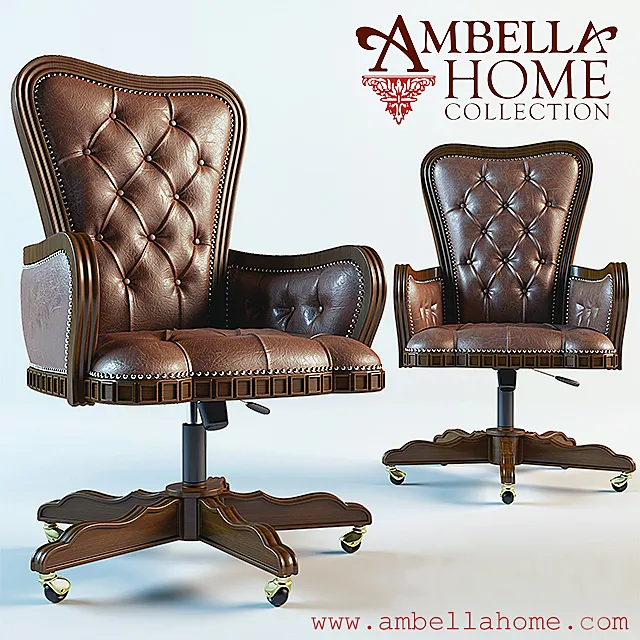 Ambella Executive Desk Chair 3D Model Ambella Executive Desk Chair 3D Model