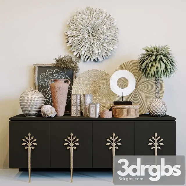 Ambella Sapling Cabinet Ethnic Decorative Set 3D Model Download Ambella Sapling Cabinet Ethnic Decorative Set 3D Model Download