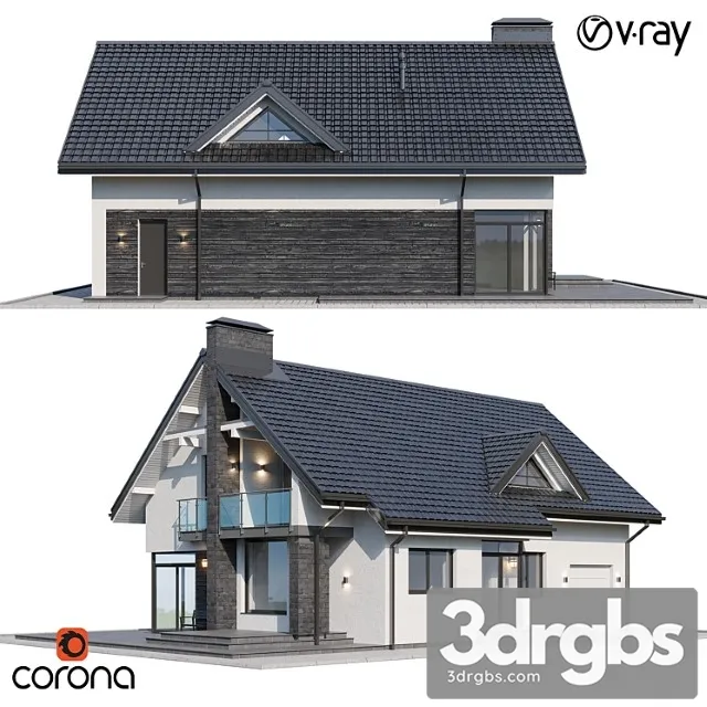 Amber House 3D Model Download