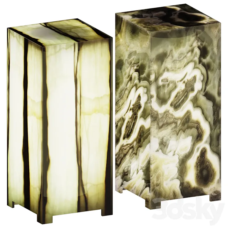 Ambient Table Lamp in Onyx 3D Model Free Download Ambient Table Lamp in Onyx 3D Model Free Download
