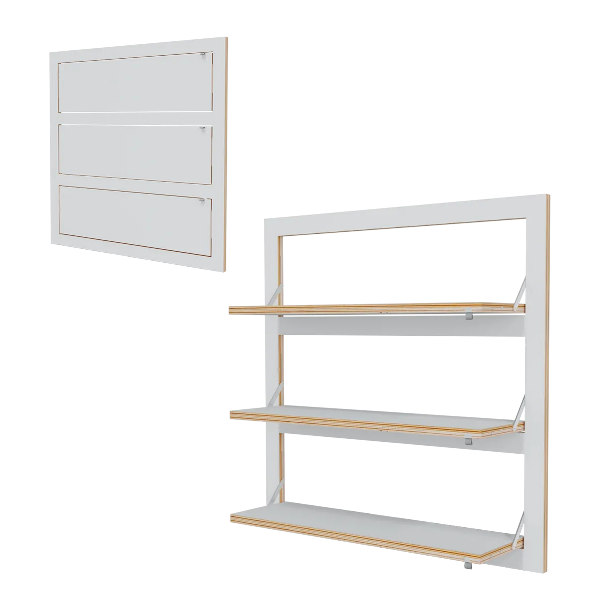 AMBIVALENZ – Fläpps 3 Folding Shelves FL080002 3D Model AMBIVALENZ – Fläpps 3 Folding Shelves FL080002 3D Model