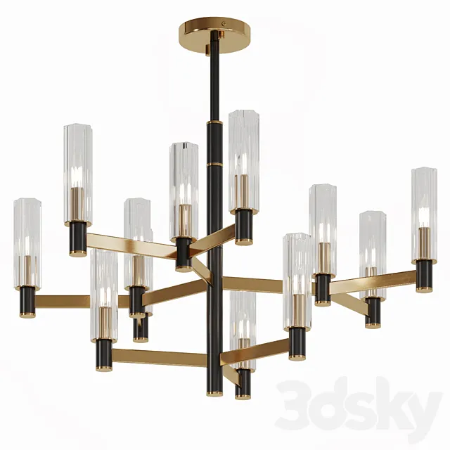 Ambra Chandelier by Freya-Light 3D Model Ambra Chandelier by Freya-Light 3D Model