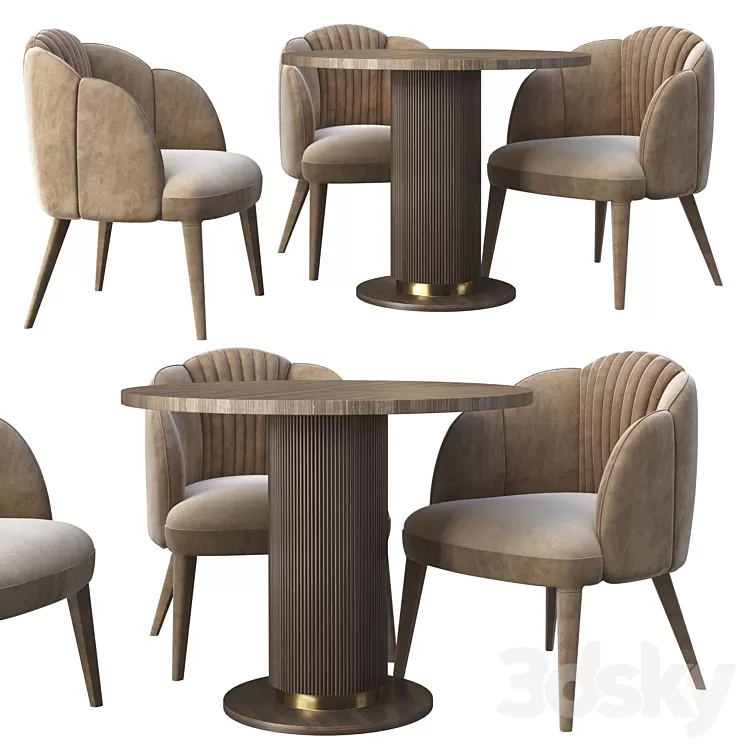 AmClassic Caress Chair 3D Model AmClassic Caress Chair 3D Model