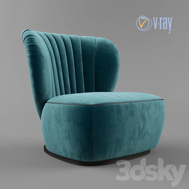 Amelia Armchair by black tie. 3DModel Amelia Armchair by black tie. 3DModel