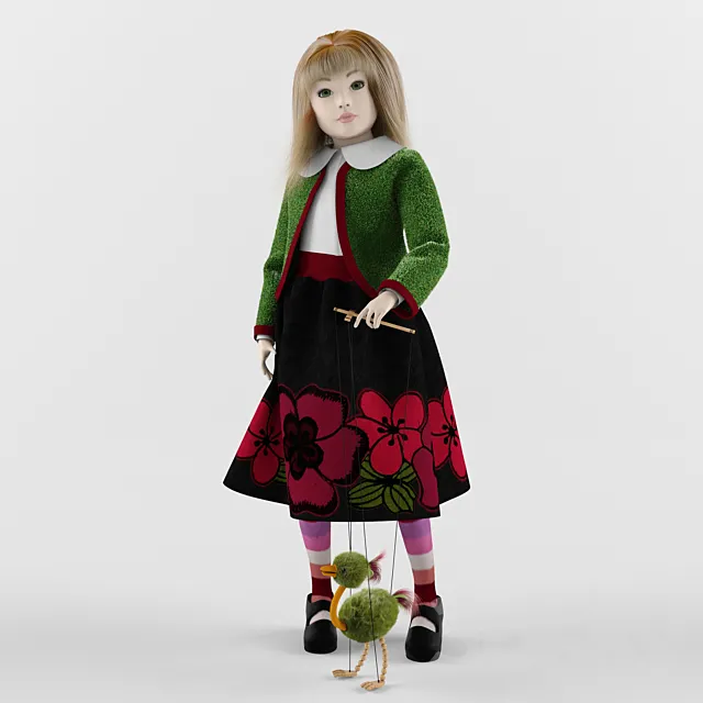 Amélie et le poulet 3D Model Amélie et le poulet 3D Model