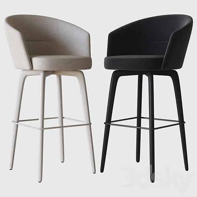 amelie stool minotti 3D Model