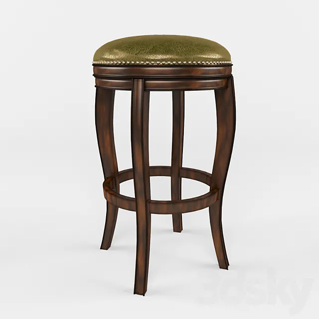 American Heritage Billiards Wersal Stool. 3D Model American Heritage Billiards Wersal Stool. 3D Model