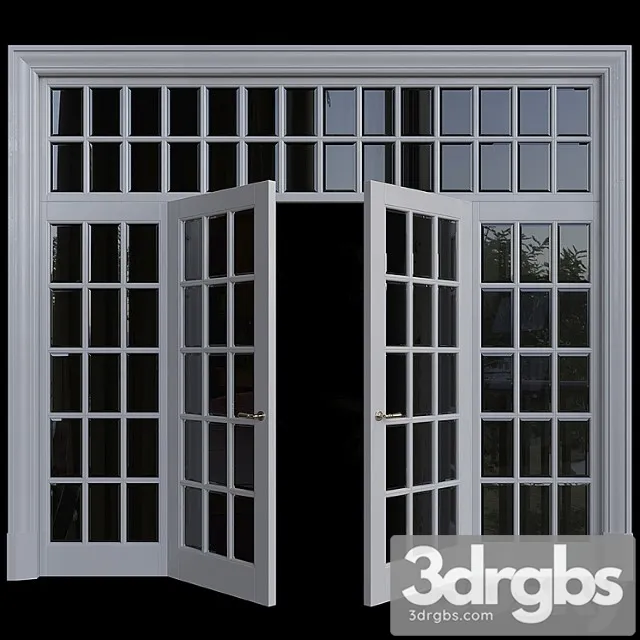 American Style Door 1 3D Model Download