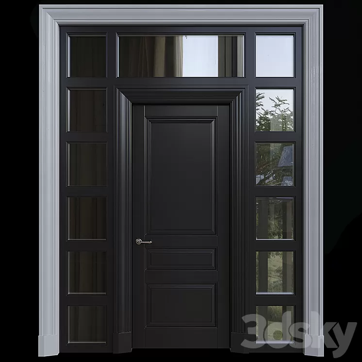 American style door 3D Model