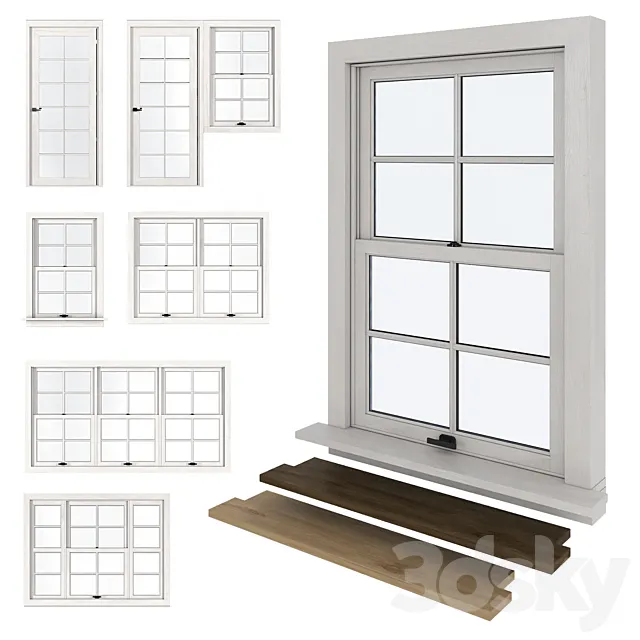 American type of plastic windows Free Download