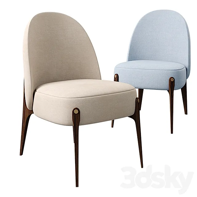 Ames dining chair 3D Model Ames dining chair 3D Model